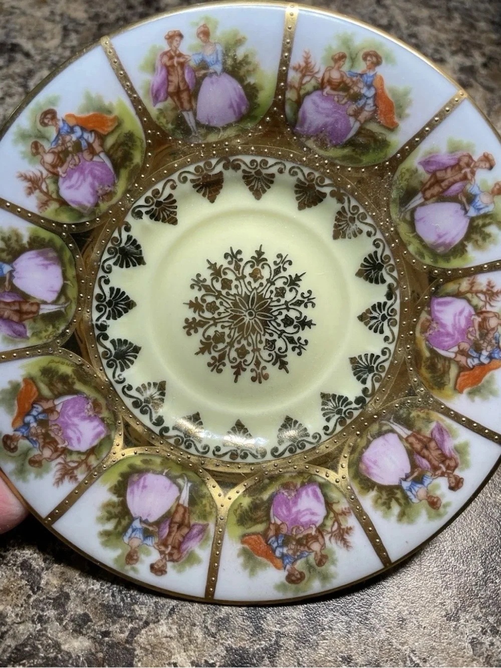 Love Story Decorative Porcelain German small dish 1940’s